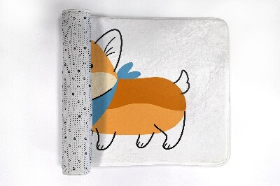 Antypoślizgowy dywanik łazienkowy Pies Shiba Inu