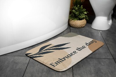 Antypoślizgowy dywanik łazienkowy Roślina Liść