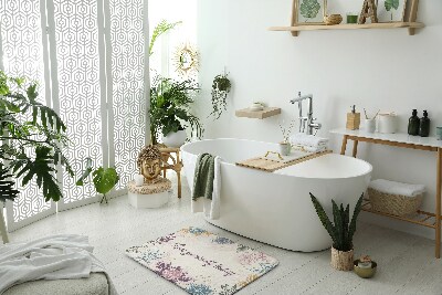 Dywanik antypoślizgowy do łazienki Kwiatowy wzór