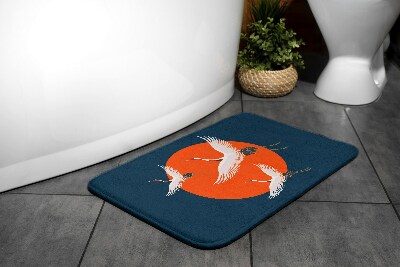 Antypoślizgowy dywanik łazienkowy Japoński Żuraw