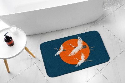 Antypoślizgowy dywanik łazienkowy Japoński Żuraw
