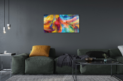Obraz akrylowy Kolorowe nieregularne paski fraktale