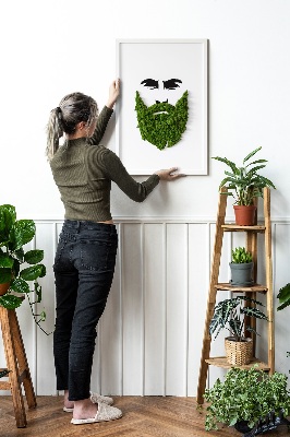 Obraz z mchem Hipster z brodą