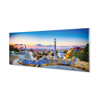 Panel Szklany Hiszpania Panorama miasta