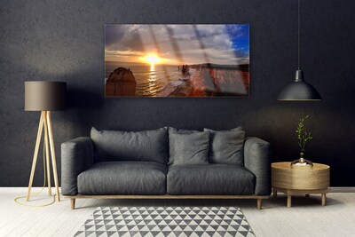 Obraz Akrylowy Morze Słońce Krajobraz