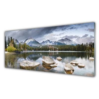 Panel Szklany Jezioro Góry Las Krajobraz