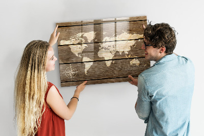 Tablica magnetyczna dla dzieci Mapa świata deski