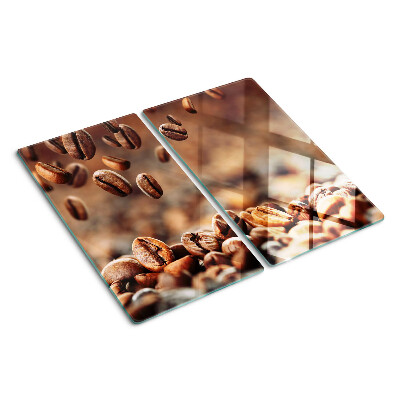 Deska kuchenna szklana Ziarna kawy w ruchu
