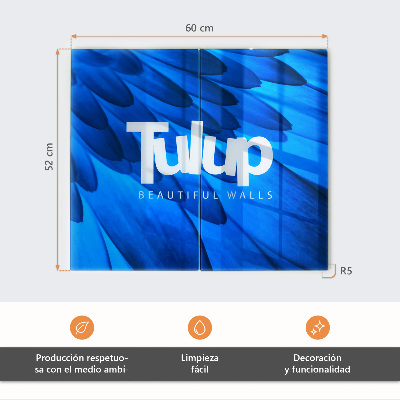Szklana deska do krojenia Tulipany w kroplach wody