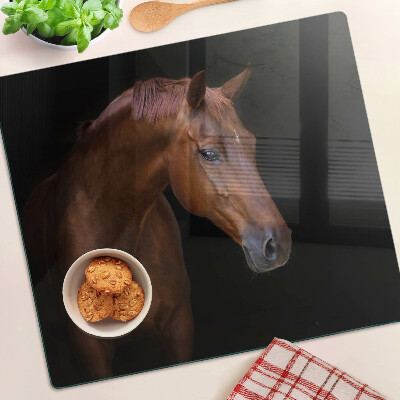 Szklana deska kuchenna Portret konia