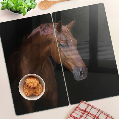 Szklana deska kuchenna Portret konia