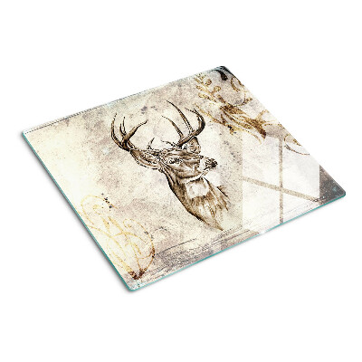 Deska kuchenna szklana Jeleń z antlerami