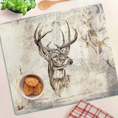 Deska kuchenna szklana Jeleń z antlerami