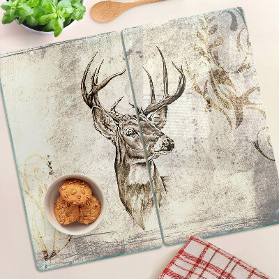 Deska kuchenna szklana Jeleń z antlerami