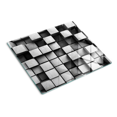Szklana deska kuchenna Geometryczne wzory w odcieniach szarości