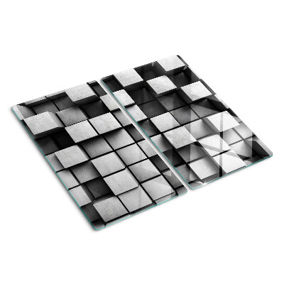 Szklana deska kuchenna Geometryczne wzory w odcieniach szarości