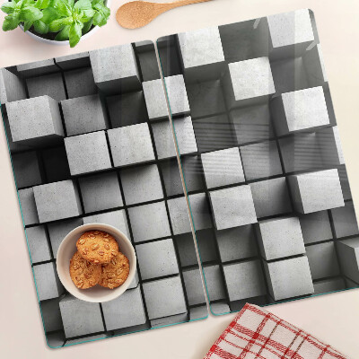 Szklana deska kuchenna Geometryczne wzory w odcieniach szarości
