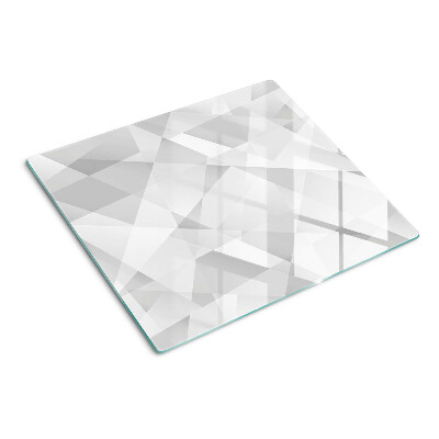 Szklana deska kuchenna Geometria w odcieniach szarości