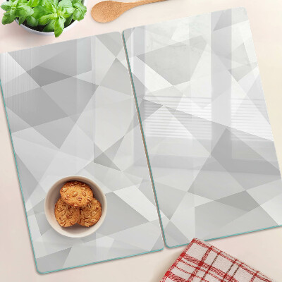 Szklana deska kuchenna Geometria w odcieniach szarości