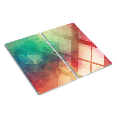 Szklana deska do krojenia Abstrakcyjny wzór geometryczny