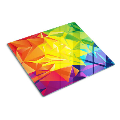 Szklana deska do krojenia Geometria kolorowa