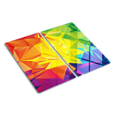 Szklana deska do krojenia Geometria kolorowa