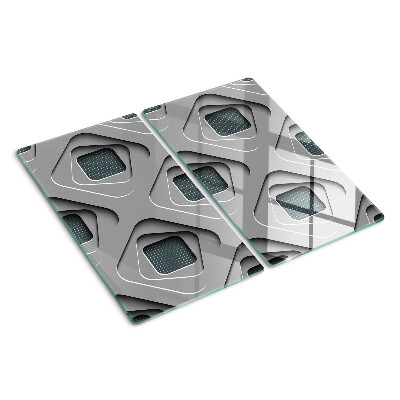 Szklana deska kuchenna Geometryczne wzory w odcieniach szarości
