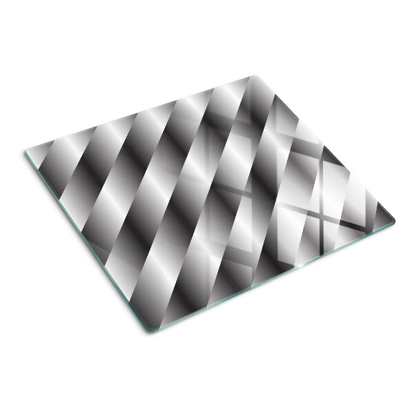 Deska kuchenna szklana Geometryczne wzory w odcieniach szarości