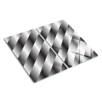 Deska kuchenna szklana Geometryczne wzory w odcieniach szarości