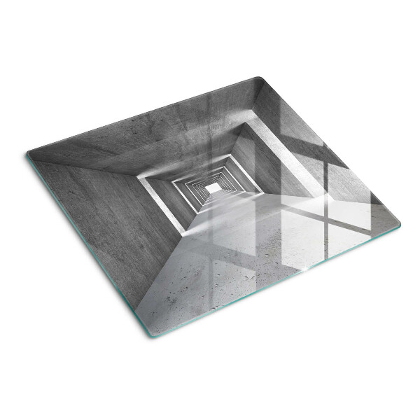 Deska kuchenna szklana Architektoniczny tunel w odcieniach szarości