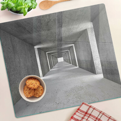 Deska kuchenna szklana Architektoniczny tunel w odcieniach szarości