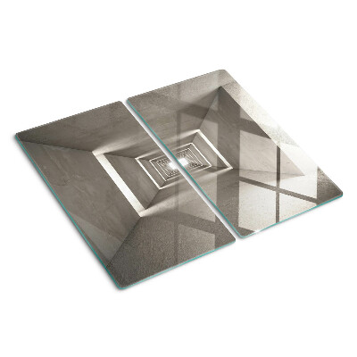 Szklana deska do krojenia Geometryczne wnętrze z efektem głębi