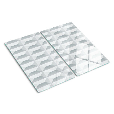 Szklana deska kuchenna Geometria sześcianów 3D