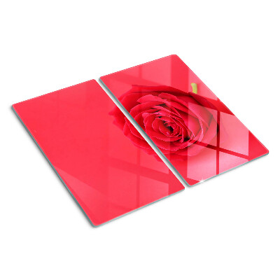 Deska kuchenna szklana Czerwona róża na tle
