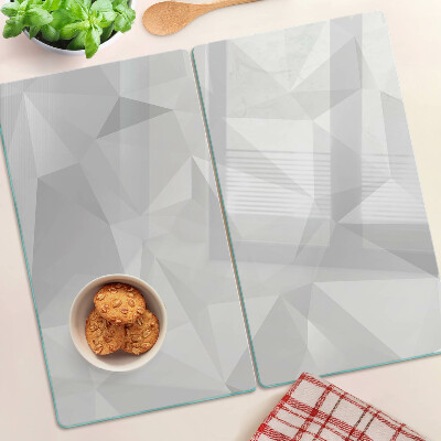 Szklana deska do krojenia Geometria w odcieniach szarości