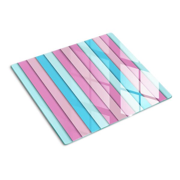 Szklana deska kuchenna Geometria w pastelowych kolorach