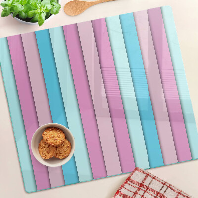 Szklana deska kuchenna Geometria w pastelowych kolorach