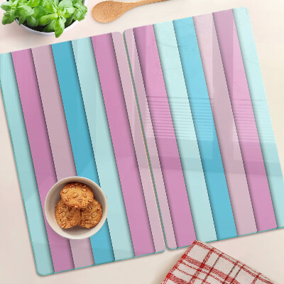 Szklana deska kuchenna Geometria w pastelowych kolorach