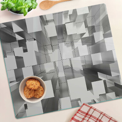 Szklana deska do krojenia Abstrakcyjne geometryczne kształty