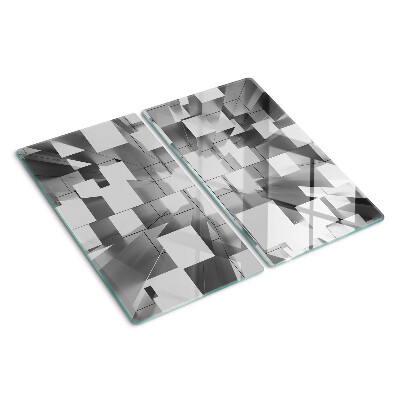 Szklana deska do krojenia Abstrakcyjne geometryczne kształty