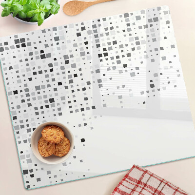 Deska kuchenna szklana Geometryczne wzory w odcieniach szarości
