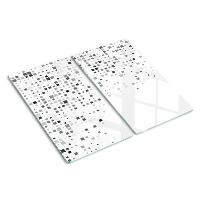 Deska kuchenna szklana Geometryczne wzory w odcieniach szarości