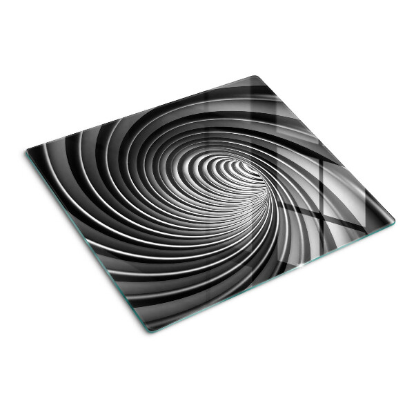 Szklana deska do krojenia Wirujący wzór spiralny