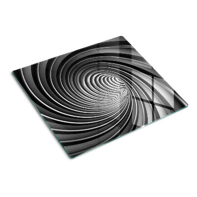 Szklana deska do krojenia Wirujący wzór spiralny