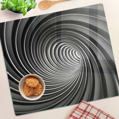 Szklana deska do krojenia Wirujący wzór spiralny