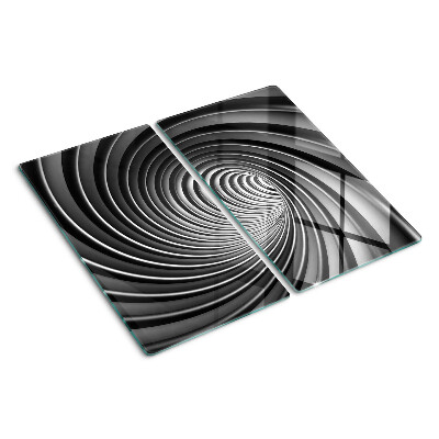 Szklana deska do krojenia Wirujący wzór spiralny