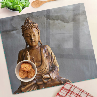 Szklana deska do krojenia Buddha w medytacji