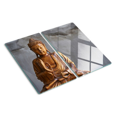 Szklana deska do krojenia Buddha w medytacji