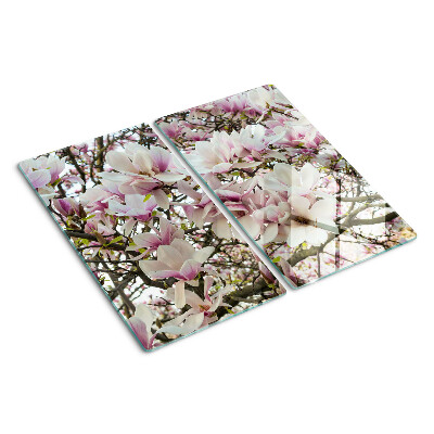 Deska kuchenna szklana Kwiaty magnolii