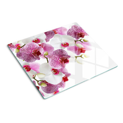 Szklana deska do krojenia Orchidee na tle okna